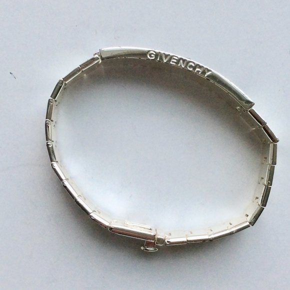 Givenchy Rhodium Jewelled Plaque Bracelet - Picture 2 of 5